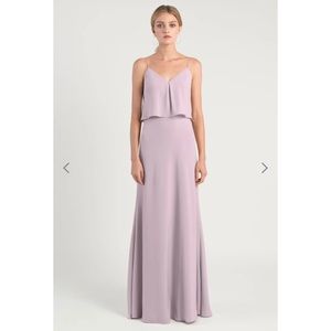 NEW Jenny Yoo Brie Chiffon Gown Sweet Pea Size 12